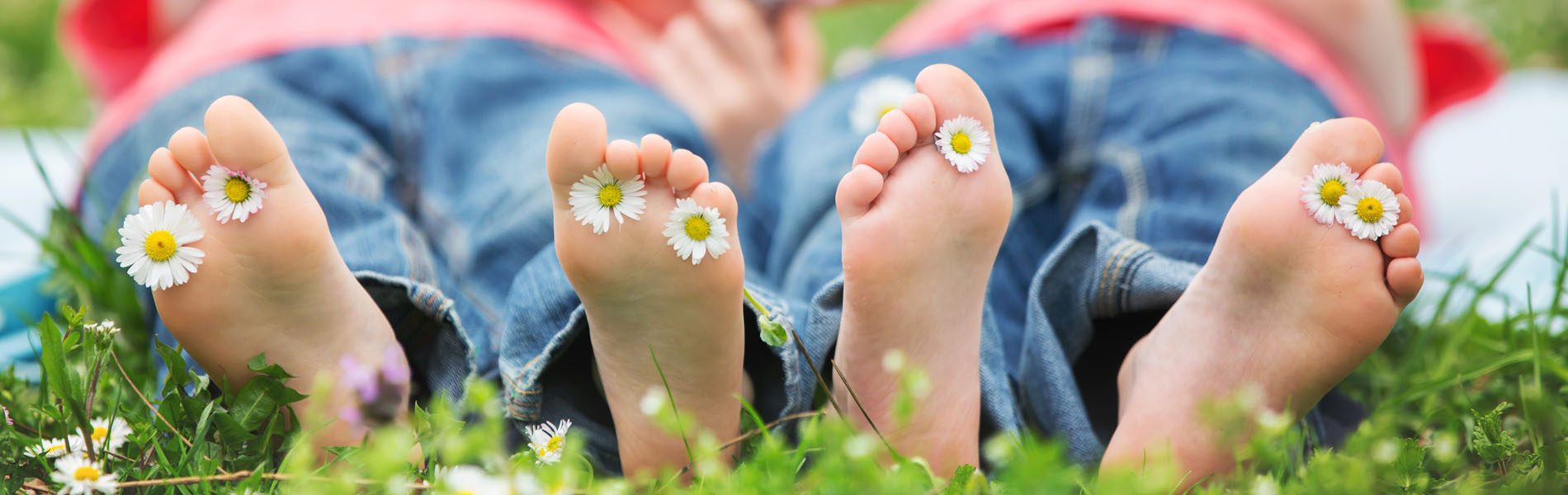 Two People Showing Their Feet | Plantar Fasciitis