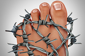 A Painful Foot With a Barbed Wire | Diabetic Foot Care